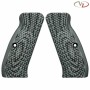 Grips for CZ75 Palm Swell - Diamond Backs - Color: BLACK-GRAY - VZ GRIPS