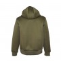 Felpa in misto Cotone con zip lunga colore Verde - BLUCITY