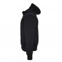 Felpa in misto Cotone con zip lunga colore Nero - BLUCITY