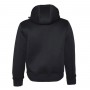 Felpa in misto Cotone con zip lunga colore Nero - BLUCITY