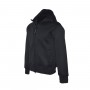 Felpa in misto Cotone con zip lunga colore Nero - BLUCITY