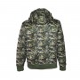 Felpa in misto Cotone con zip lunga colore Digital Hunting - BLUCITY