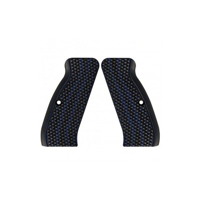 Grips for CZ75 model Diamond Back - Color: BLUE-BLACK - VZ GRIPS