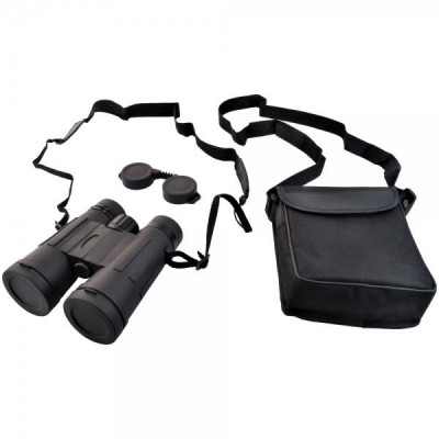 10x BINOCULARS 42mm LENS, ROOF PRISMS, ANTI-REFLECTIVE LENSES with STRAP and CASE - JS TACTICAL