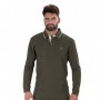 Green Pique Long Sleeve Polo Shirt - PERCUSSION