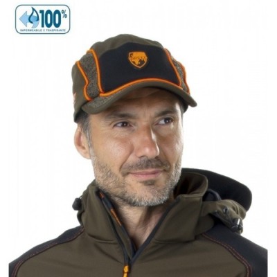 Sassolungo Waterproof Green Cap with Orange Profiles - UNIVERS