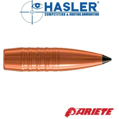 HUNTING ARIETE Bullet - Caliber 30 of 159 grn Ballistic Coefficient 0.435 - 5 rings - Pack of 50 Pieces - HASLER HUNTING