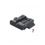 LPA rear sight for S&W SW99, Walther P99, PPQ, PPQM2 (NO Cal. 22)