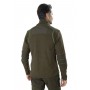 Dark Green Melange Mont Blanc Fleece Turtleneck With Fluo Green Profile Reinforcements - UNIVERS